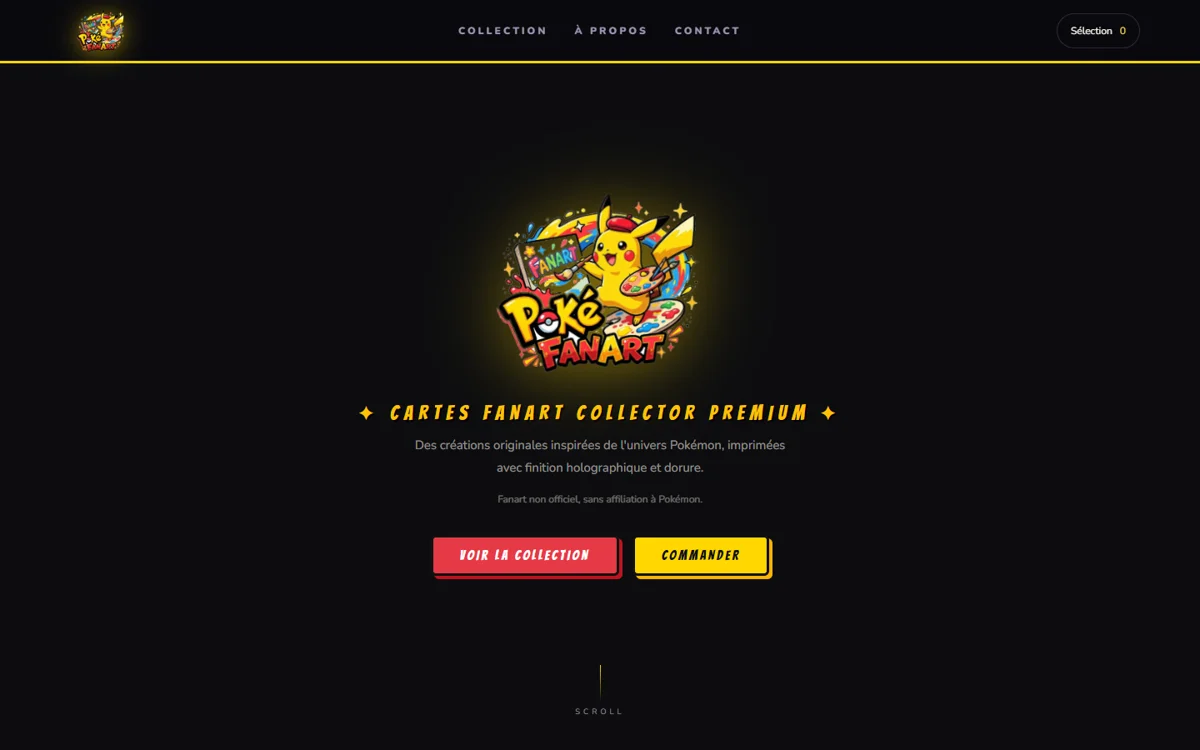 Aperçu du site PokéFanart